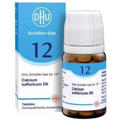 DHU Schüßler-Salze DHU Schüßler-Salz Nr. 12 Calcium sulfuricum D6 Tabletten, 80 St- Salze 1-12|D 6