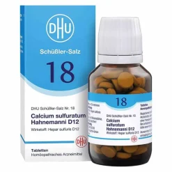 DHU Schüßler-Salz Nr. 18 Calcium sulfuratum Hahnemanni D12 Tabletten, 200 St^DHU Schüßler-Salze Best