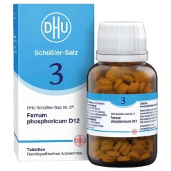 DHU Schüßler-Salze Salze 1-12|D 12-DHU Schüßler-Salz Nr. 3 Ferrum phosphoricum D12 Tabletten, 420 St