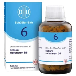 DHU Schüßler-Salze Salze 1-12|D 6-DHU Schüßler-Salz Nr. 6 Kalium sulfuricum D6 Tabletten, 900 St