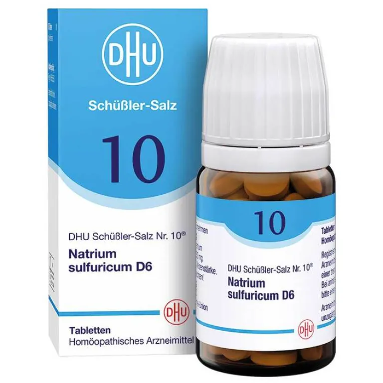 DHU Schüßler-Salz Nr. 10 Natrium sulfuricum D6 Tabletten, 80 St^DHU Schüßler-Salze Hot