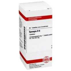 Spongia D 6 Tabletten, 80 St^DHU Hot