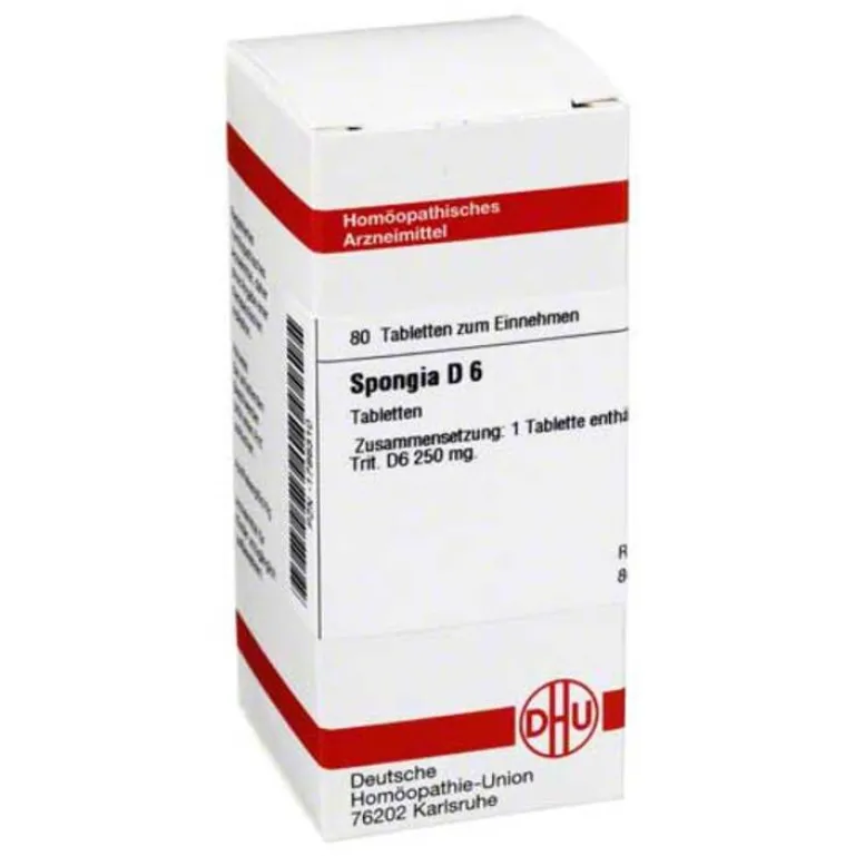 Spongia D 6 Tabletten, 80 St^DHU Hot