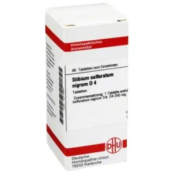 DHU Stibium sulfuratum nigrum D 4 Tabletten, 80 St- S