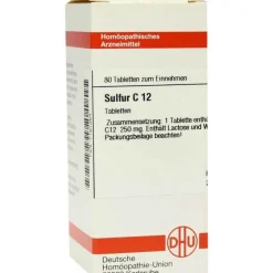 DHU Sulfur C 12 Tabletten, 80 St^ Clearance