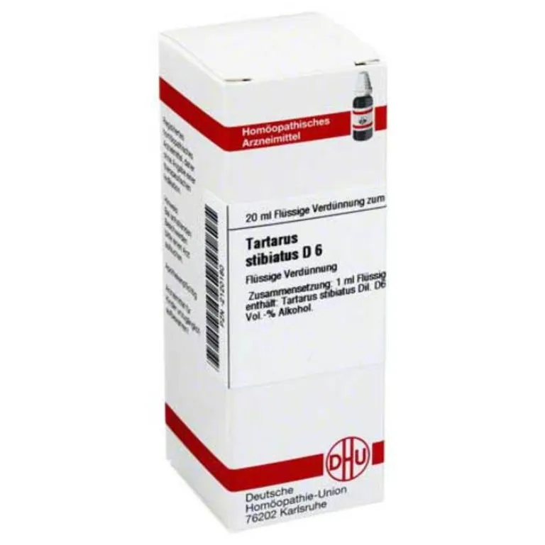 DHU Tartarus stibiatus D 6 Dilution, 20 ml- T