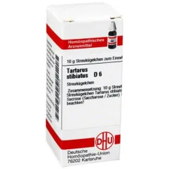 DHU Tartarus stibiatus D 6 Globuli, 10 g- T|T