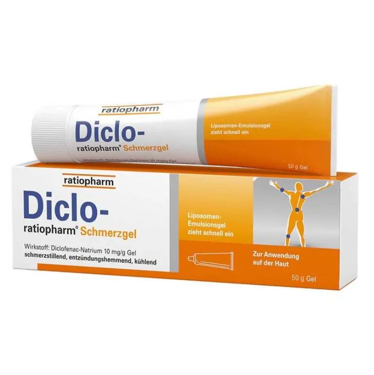 Ratiopharm Diclofenac|Verstauchungen & Prellungen-Diclo Schmerzgel - mit Diclofenac, 50 g