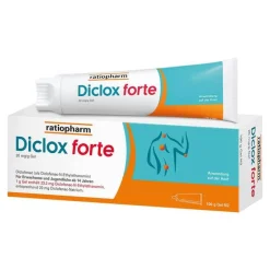 Ratiopharm Diclox forte - Schmerzgel 2 %, mit Diclofenac, 100 g- Diclofenac