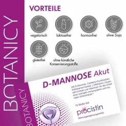 Feelgood Mannose-D-Mannose + Cranberry Akut Sticks, 12 St