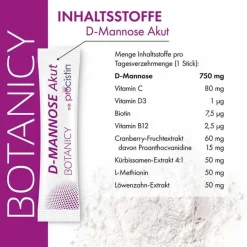 Feelgood Mannose-D-Mannose + Cranberry Akut Sticks, 12 St