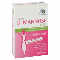 Avitale Mannose-D-Mannose Plus 2000 mg Tabletten mit Vit.und Mineralstof., 60 St