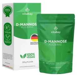 D-Mannose Pulver aus Birke vegan Diätetikum, 200 g^Vitabay Outlet