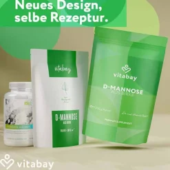 D-Mannose Pulver aus Birke vegan Diätetikum, 200 g^Vitabay Outlet