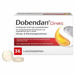 Dobendan Halsschmerztabletten-® Direkt Flurbiprofen 8,75 mg Lutschtabletten, 36 St