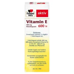 Doppelherz Vitamin E (Tocopherol)-® aktiv Vitamin E 600 N Weichkapseln, 40 St