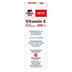 Doppelherz Vitamin E (Tocopherol)-® aktiv Vitamin E 600 N Weichkapseln, 40 St