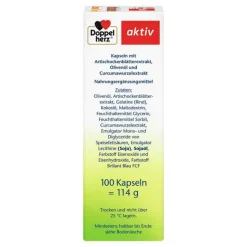 Doppelherz Essentielle Fettsäuren|Verdauung-Artischocke Curcuma + Olivenöl Kapseln, 100 St