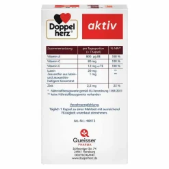 Doppelherz Lutein|Augenvitamine-Augen Vital Sehkraft Kapseln, 90 St