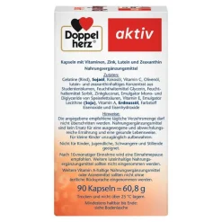 Doppelherz Lutein|Augenvitamine-Augen Vital Sehkraft Kapseln, 90 St