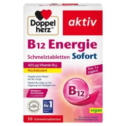B12 Energie Sofort Schmelztabletten, 30 St^Doppelherz Discount