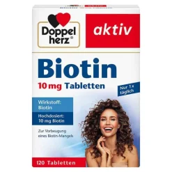 Biotin 10 mg Tabletten, 120 St^Doppelherz Discount