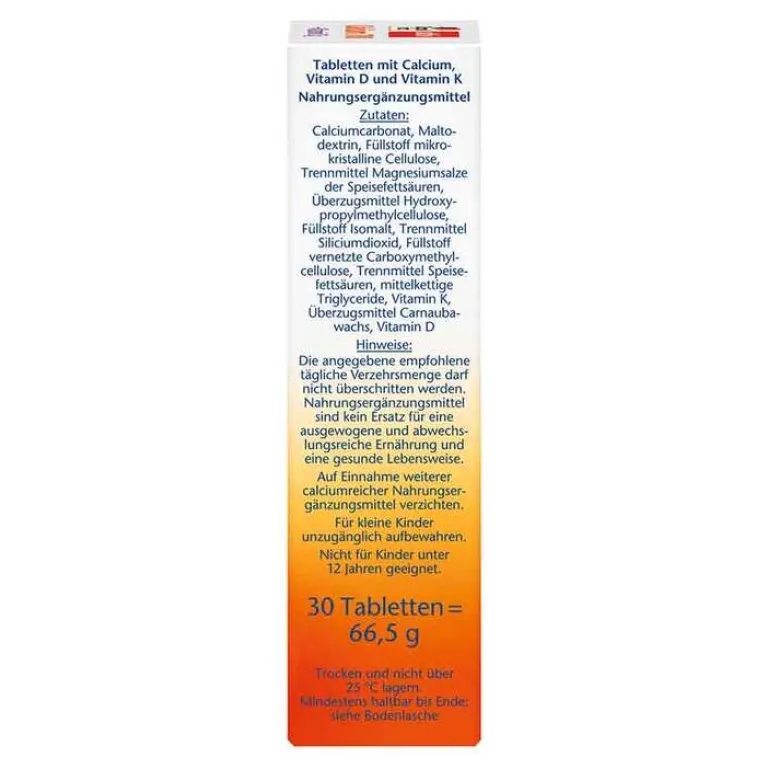 Doppelherz Calcium 700 + Vitamin D3 Tabletten, 30 St- Calcium