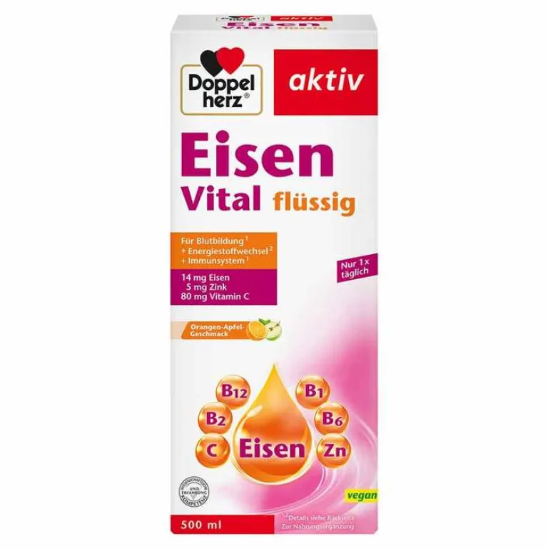 Doppelherz Eisen Vital Tonikum, 500 ml- Eisenversorgung