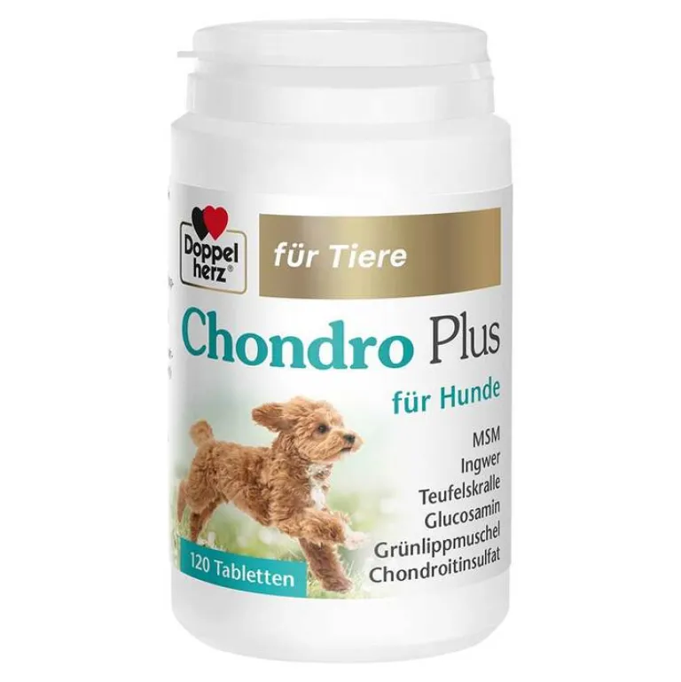 Doppelherz Vitamine-Mineralstoffe-für Tiere Chondro Plus Tabletten für Hunde, 120 St