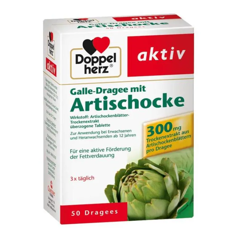 Doppelherz Galle-Dragee mit Artischocke, 50 St- Verdauung