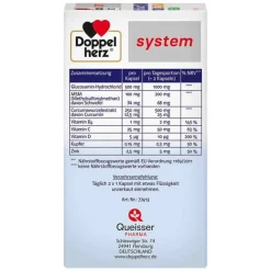 Doppelherz Glucosamin-Chondroitin-Glucosamin 1000 + Curcuma vegan syst.Kapseln , 60 St