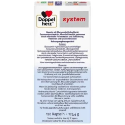 Doppelherz Glucosamin-Chondroitin-Glucosamin 1000 + Curcuma vegan syst.Kapseln , 120 St