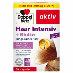 Haar Intensiv + Biotin Kapseln, 30 St^Doppelherz Hot