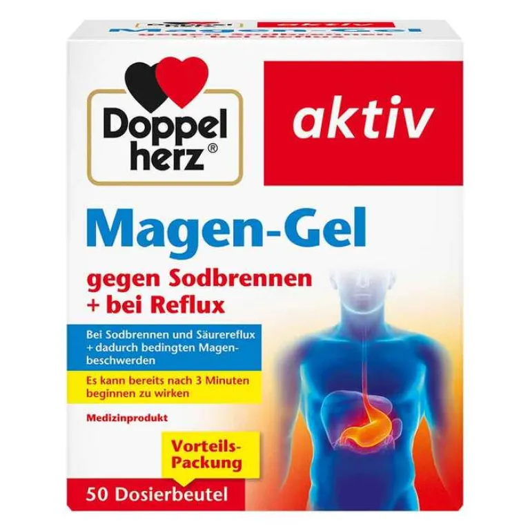 Doppelherz Sodbrennen Medikamente-Magen-Gel gegen Sodbrennen + bei Reflux, 50X10 ml