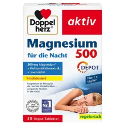 Doppelherz Magnesium 500 für die Nacht Tabletten, 30 St- Magnesium
