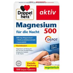 Doppelherz Magnesium-Magnesium 500 Nacht Tabletten, 100 St