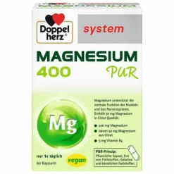 Magnesium 400 Pur system Kapseln, 60 St^Doppelherz Sale