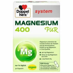Doppelherz Magnesium-Magnesium 400 Pur system Kapseln, 30 St