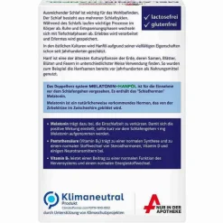 Doppelherz Melatonin Tabletten-Melatonin + Hanföl system Kapseln, 30 St