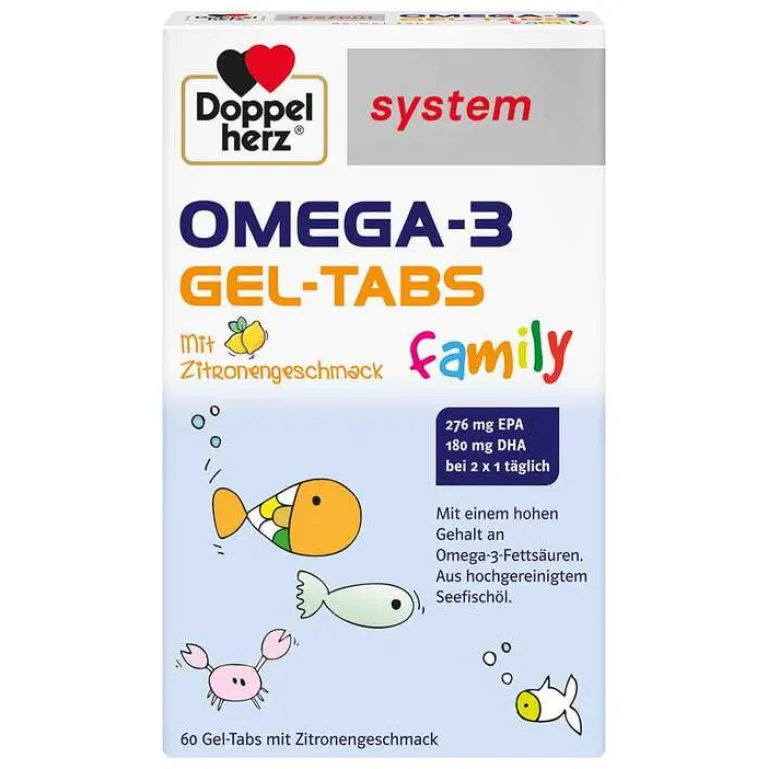 Omega-3 Gel-Tabs family system , 60 St^Doppelherz New