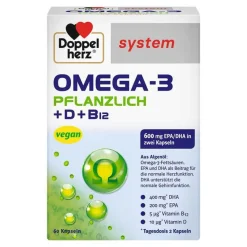 Omega-3 pflanzlich system Kapseln, 60 St^Doppelherz Hot