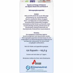 Doppelherz Omega-3 pflanzlich system Kapseln, 120 St- Omega 3 Kapseln