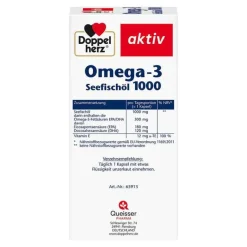 Omega-3 Seefischöl 1000 Kapseln, 120 St^Doppelherz Discount