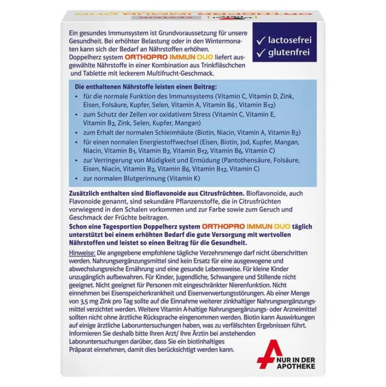 Doppelherz Immunsystem-Orthopro Immun Duo system Trinkampullen, 7 St