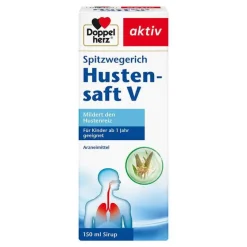 Doppelherz Spitzwegerich Hustensaft V, 150 ml- Hustenstiller