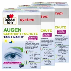 Doppelherz system Augen Sehkraft + Schutz Kapseln, 3x120 St- Augenvitamine