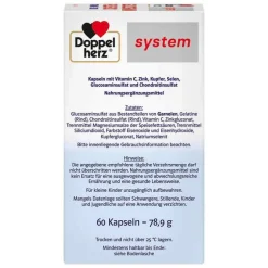 Doppelherz Glucosamin-Chondroitin-system Glucosamin Plus 800 Kapseln, 60 St