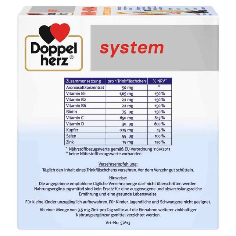Doppelherz system Immun+Aronia Ampullen, 30 St- Multivitamine|Immunsystem