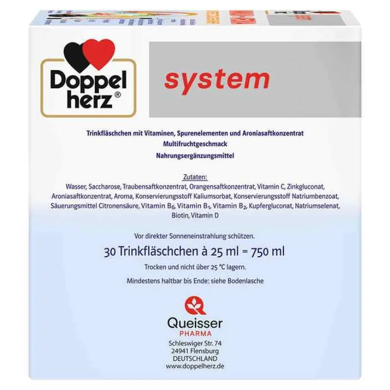 Doppelherz system Immun+Aronia Ampullen, 30 St- Multivitamine|Immunsystem