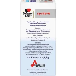 Doppelherz system Omega-3 Konzentrat Kapseln, 120 St- Omega 3 Kapseln
